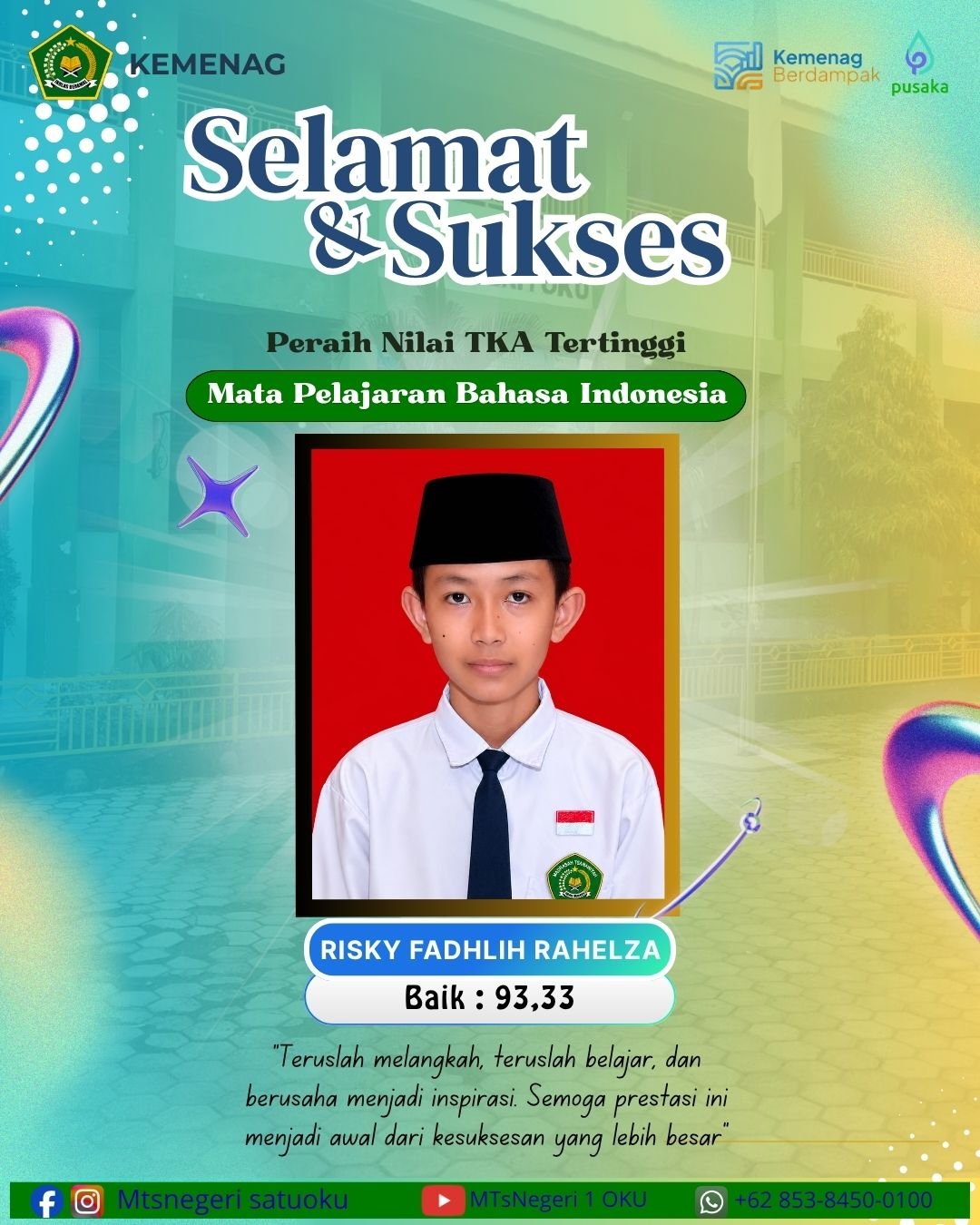 Peraih Nilai Tertinggi Nilai TKa
