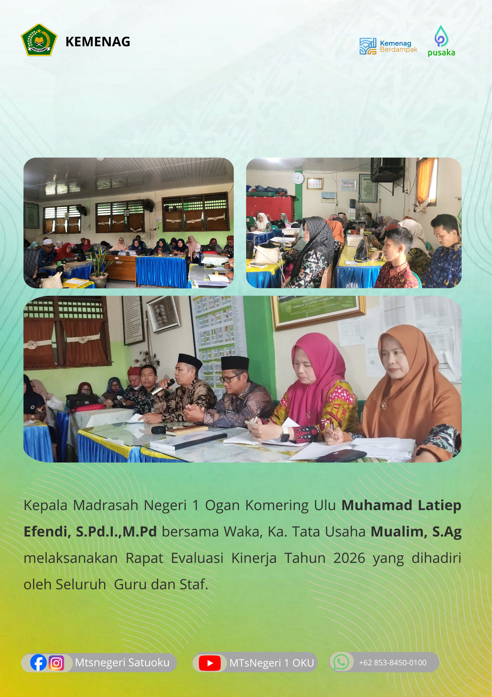 Rapat Evaluasi Kinerja Guru