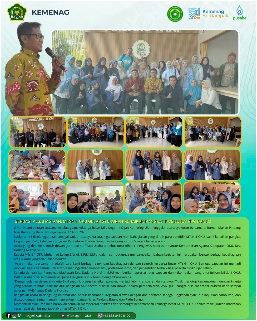 Syukuran Kenaikan Pangkat