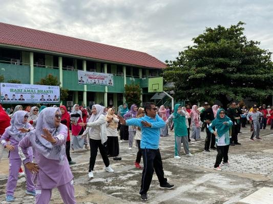 Senam Bersama Dalam Rangka Memperingati Hari Amal Bakti (HAB) Kemenag RI Ke 80 Tahun 2026