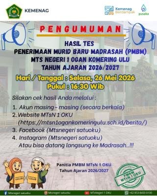 PENGUMUMAN HASIL TES